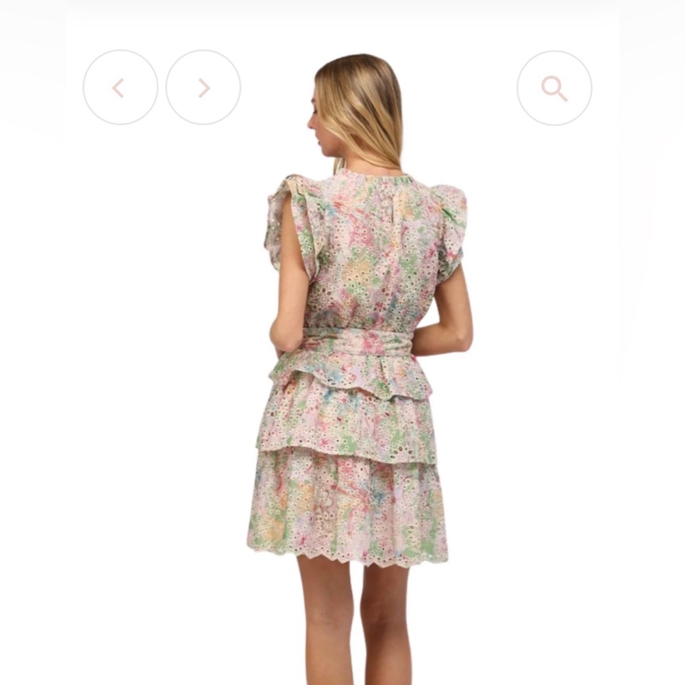 Fate Floral Ruffle Sleeve Dress SZ: Small - Picture 2 of 4